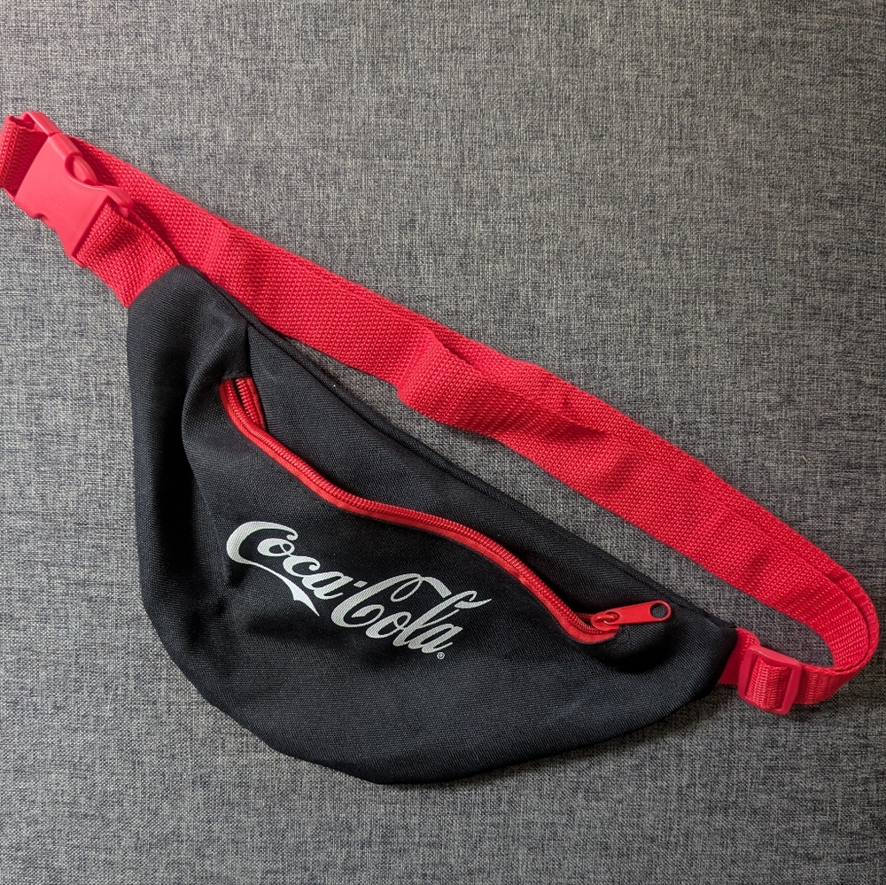 Coca-Cola Logo Black and Red Fanny Pack